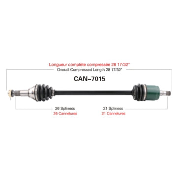 AXLE COMPL C-AM TRAKMOTIVE