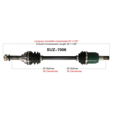 AXLE COMPL SUZ TRAKMOTIVE