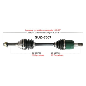 AXLE COMPL SUZ TRAKMOTIVE