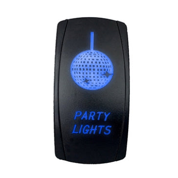 SWITCH ROCKER 5 PINS PARTY LIGHTS BL
