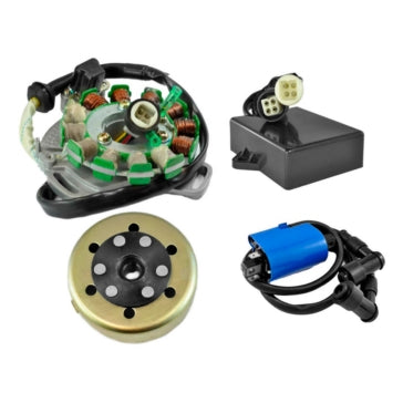 Kimpex HD Stator; CDI Box; Regulator; Flywheel and Ignition Coil Kit Fits Yamaha