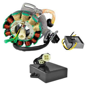Kimpex HD Stator 200 W; Voltage Regulator; CDI Box Kit Fits Yamaha