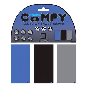COMFY BLUE/BLK/GREY QTY3 OXFORD