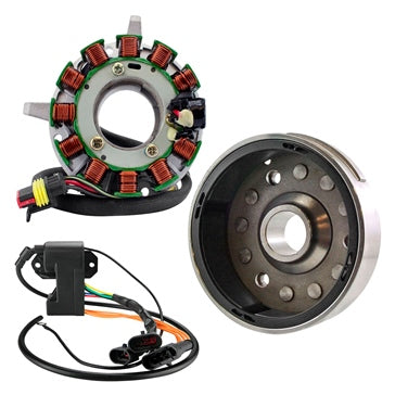 Kimpex HD Stator; Flywheel; CDI Box Ignition Coil Calibration Module Kit Fits Ski-doo
