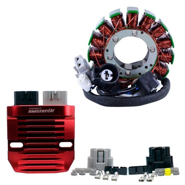 Kimpex HD Generator Stator & Aluminum Mosfet Voltage Regulator Kit Fits Kawasaki - 345401