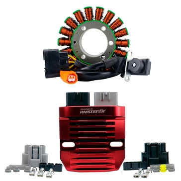 Kimpex HD Generator Stator & Aluminum Mosfet Voltage Regulator Kit Fits Honda - 345474