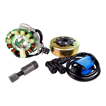 Kimpex HD Stator 100 W  External Ignition Coil  Flywheel and Puller Kit Fits Yamaha - 345475