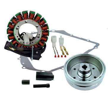 Kimpex HD Stator  Flywheel  Flywheel Puller and Crankcase Cover Gasket Kit Fits Arctic cat  Fits Suzuki - 345541