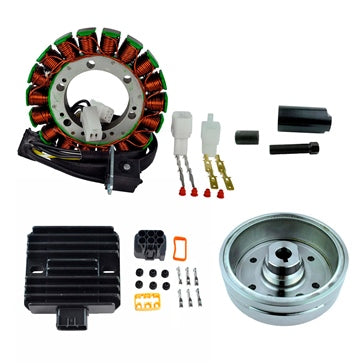Kimpex HD Stator  Regulator  Improved Magneto Flywheel and Puller Fits Suzuki - 345568