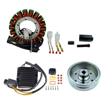 Kimpex HD Stator  Mosfet Regulator  Improved Magneto Flywheel and Puller Fits Suzuki - 345576