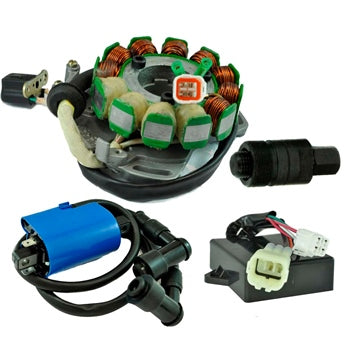 Kimpex HD Stator 200W  Regulator  CDI Box  Ignition Coil and Flywheel Puller Kit Fits Yamaha - 345584