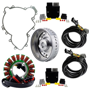 Kimpex HD SPLYT Stator  Regulator  HO Flywheel and Gasket Kit Fits Polaris - 345601
