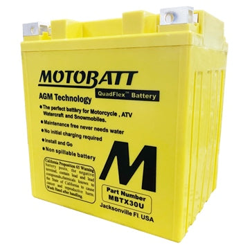 Motobatt Quadflex AGM Battery MBTX30U