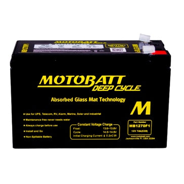 Motobatt Deep Cycle AGM Battery MB1270F1