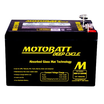 Motobatt Deep Cycle AGM Battery MB12120NB