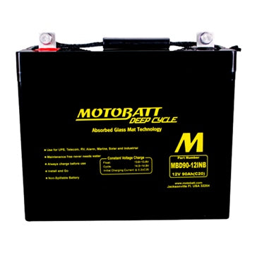 Motobatt Deep Cycle AGM Battery - Group 24 MBD90-12NB