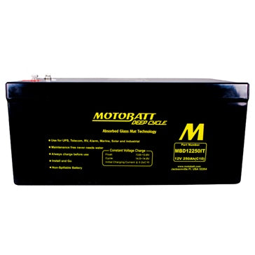 Motobatt Deep Cycle AGM Battery MBD12250IT