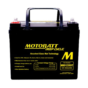 Motobatt Deep Cycle AGM Battery MBD12350IT