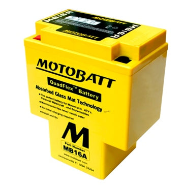Motobatt Quadflex AGM Battery MB16A