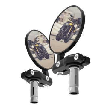 BAR END MIRROR BK OXFORD
