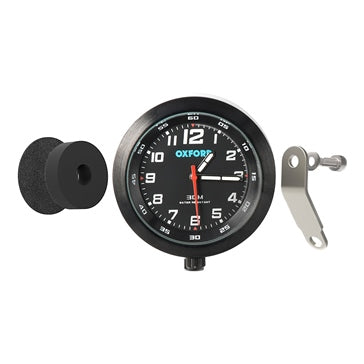ANALOGUE CLOCK BK/BK FACE OXFORD