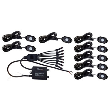 Quake LED Rock Light Kit RGB/White
