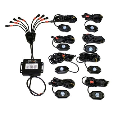 Quake LED RGB Accent Rock Lights with Quad-Lock Controller