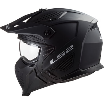 HELM DRIFTER SOLID MAT BK XS LS2
