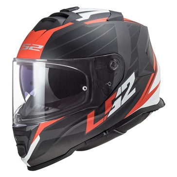 HELM ASSAULT NERVE MAT BK/RD XL LS2