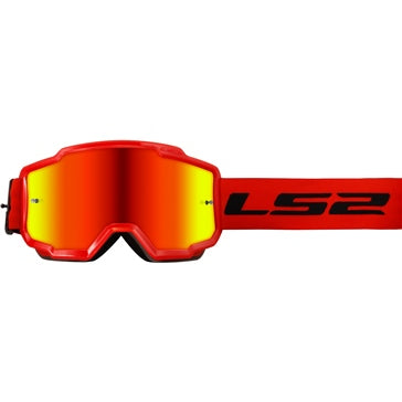 LS2 Charger Goggle Black; Red