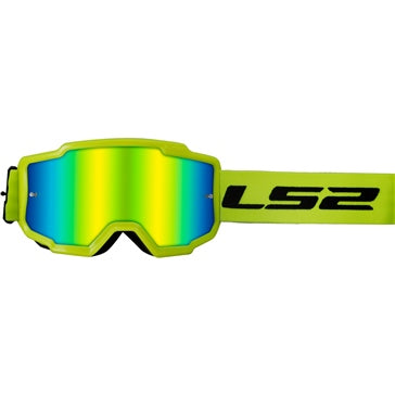 LS2 Charger Goggle Black; High visibility Yellow