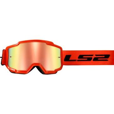 LS2 Charger Goggle Black; High visibility Orange