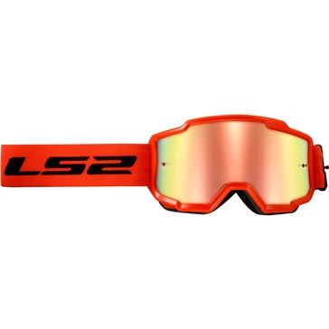 LS2 Charger Plus Goggle Black; High visibility Orange