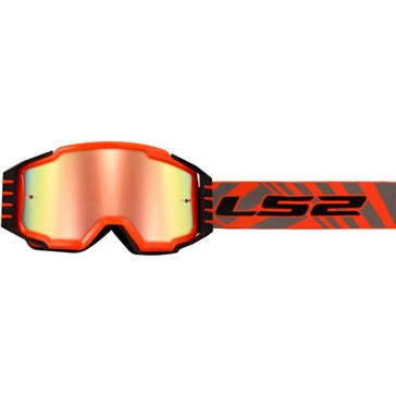 LS2 Charger Pro Goggle Black; High visibility Orange