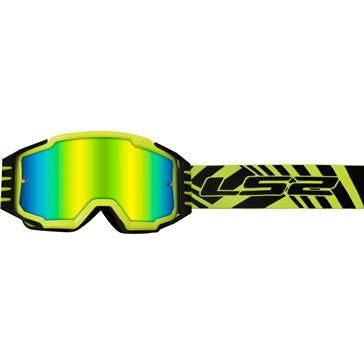LS2 Charger Pro Goggle Black; High visibility Yellow