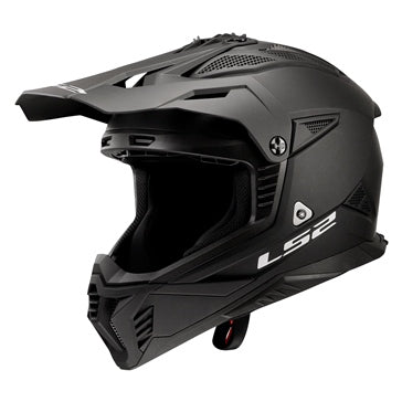 HELM GATE II SOLID MAT BK M LS2