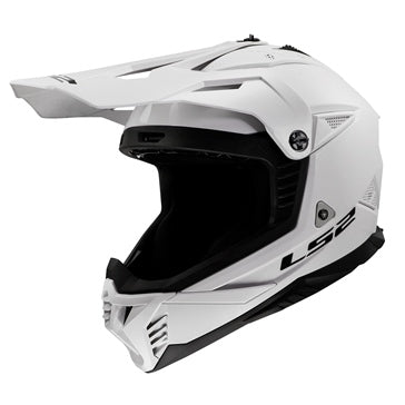 HELM GATE II SOLID GLOSS WH XL LS2
