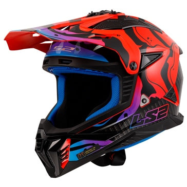 HELM GATE II WASH GLOSS RD/BL/PR M LS2