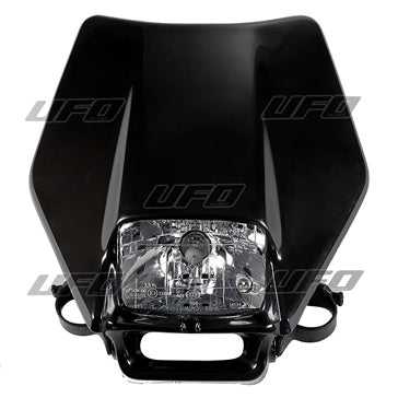 HEADLIGHT GHIBLI HALO 12V60/55W BK UFO