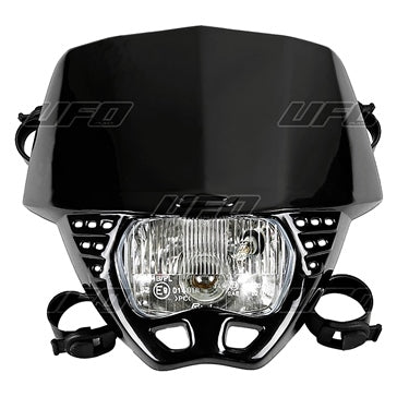 HEADLIGHT CRUISER 12V 35W BK UFO