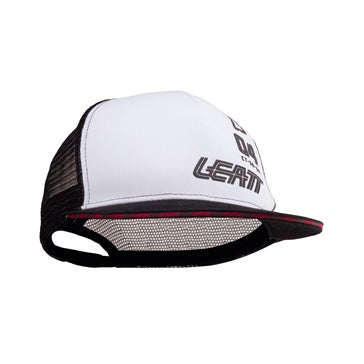 CAP TRUCKER BK/WH S/XL LEATT