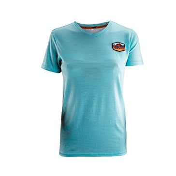 T-SHIRT PREMIUM WOM TEAL XS LEATT