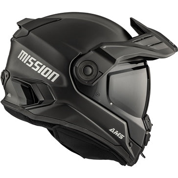 HELM MISSION DL SMK SOLID BK MAT XS