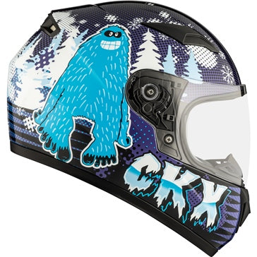 CKX RR519Y Child Full-Face Helmet; Winter Bigfoot - Winter