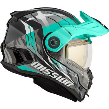 HELM MISSION DL CLAW TUR/BK GLOSS L