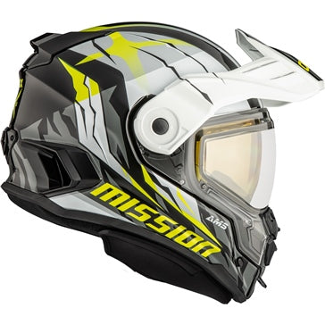 HELM MISSION DL CLAW WH/GY/LIME GLOSS XS