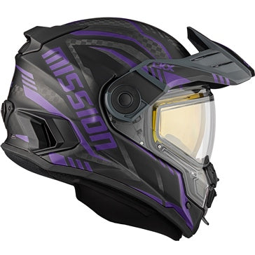 CKX Mission Free-Face Helmet - Carbon Code