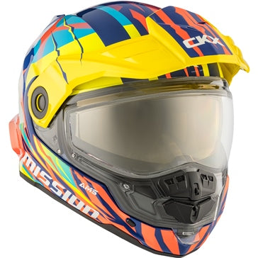 HELM MISSION DL CLAW BL/RD/YE GLOSS L