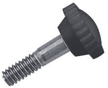 NYLON HEAD SCREW 1/4-20 X 7/8 BK PAIR