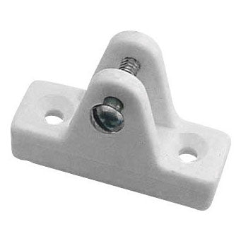 LARGE DECK HINGE ANGLED WHITE PAIR
